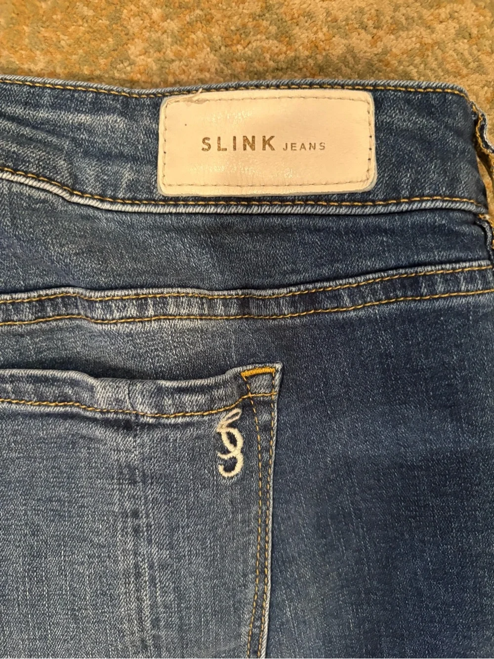 SLINK Jeans Curvy Bermuda Shorts Womens 22 Plus Size Stretch Denim Blue